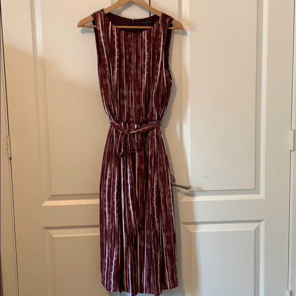 Sleeveless magenta dress from Banana Republic